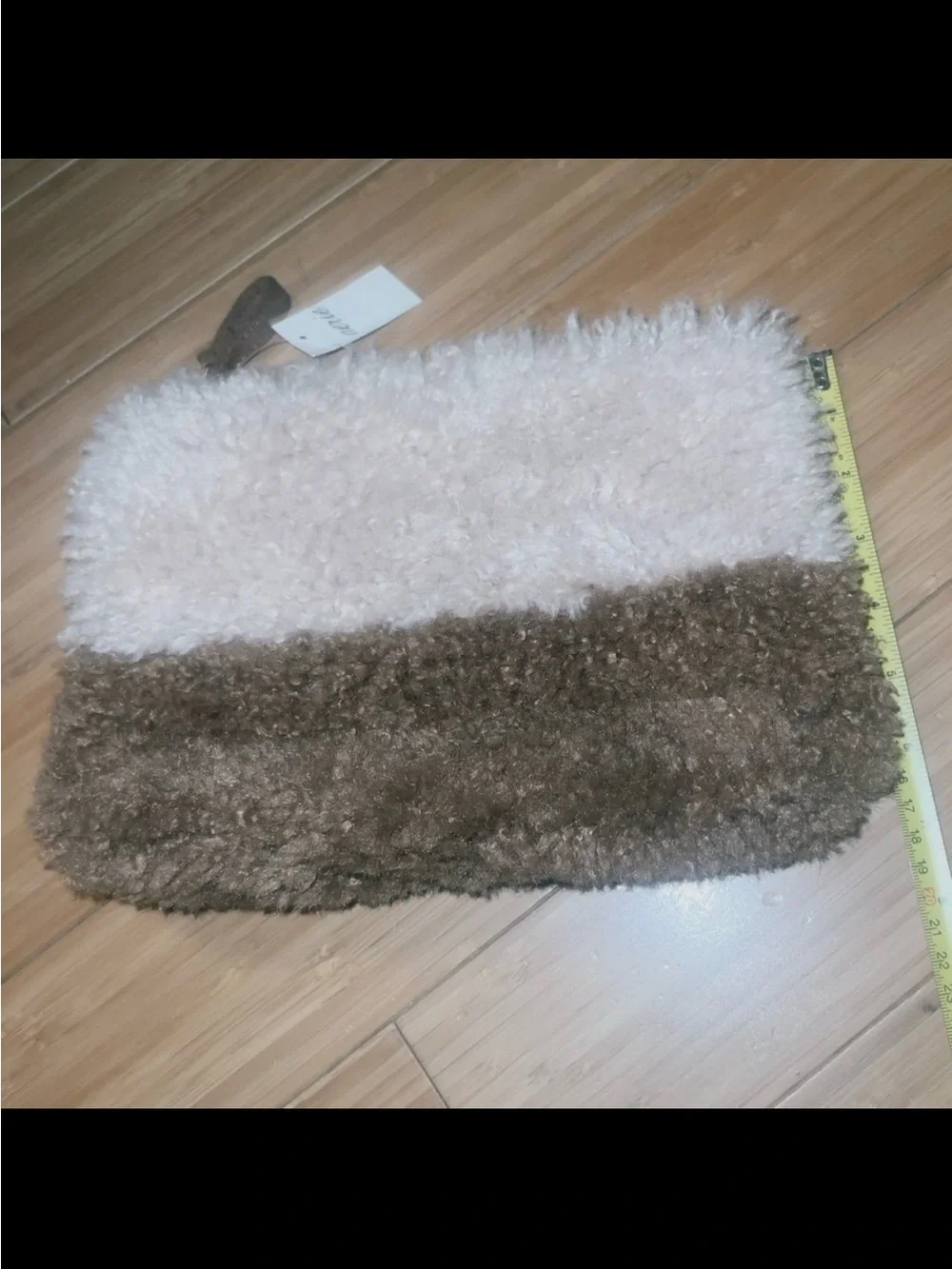 Aerie new furry soft clutch